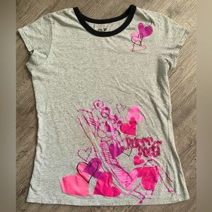 Grey t-shirt with Pink Panther